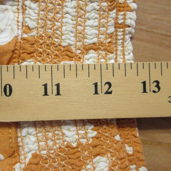 BRIGGS Ladies Linen Blend Shorts Womens Size XL Orange Cream Floral Flowers NWT - Picture 13 of 13